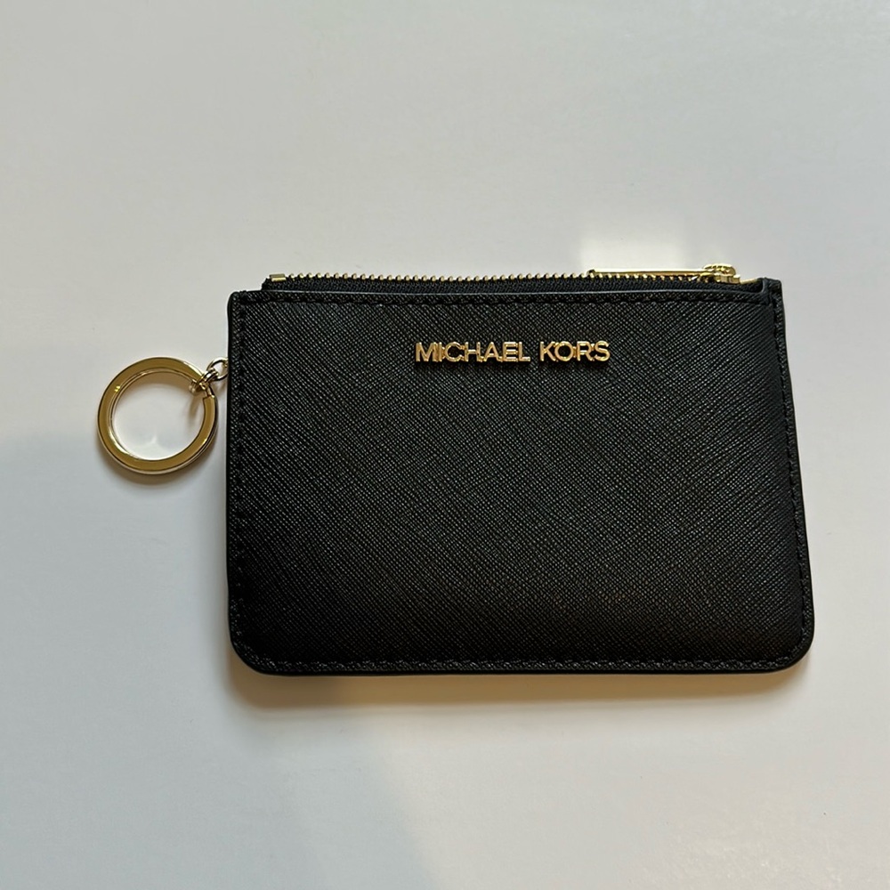 Michael Kors Jet Set Travel Small Top Zip Coin Pouch with ID Holder